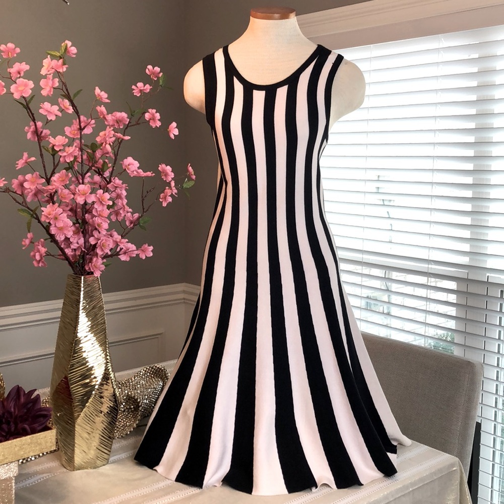 Fitted strip Dress